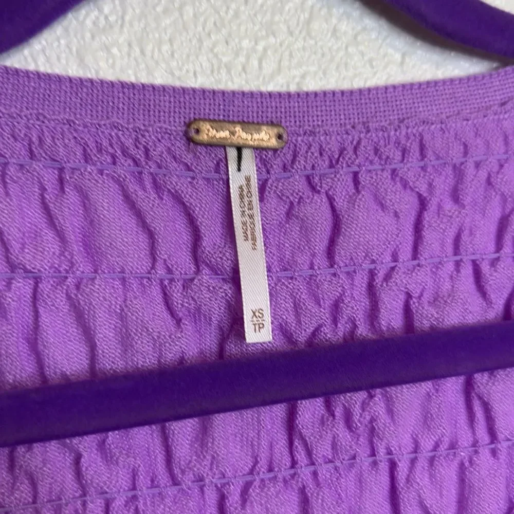 NWOT- Free People-Scrunchy Shrug In Violet Tulle -Size XS